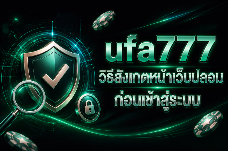ufa777vipth เตือนภัยลิงก์ปลอมก่อนกดเข้าสู่ระบบ