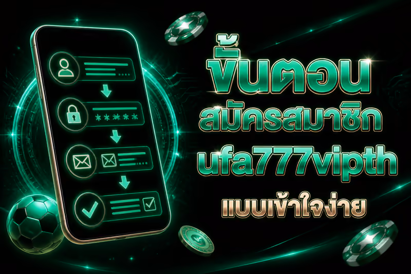 ขั้นตอนสมัครสมาชิก ufa777vipth แบบเข้าใจง่าย